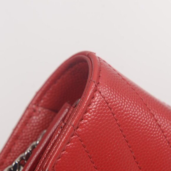 ♥️Saint Laurent Paris Envelope Red Small Leather Shoulder Bag♥️ - Picture 12 of 16
